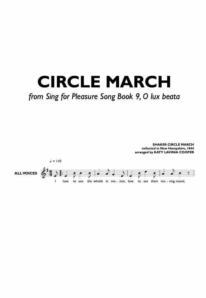 (Digital　Circle　PDF)　For　March　Sing　Pleasure
